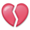 Broken Heart emoji on LG